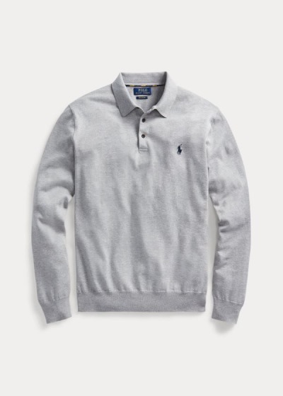 Men's Polo Ralph Lauren Cotton Polo-Collar Sweater | 605789UDO